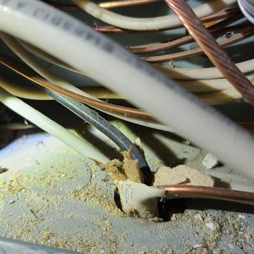 bad wire job  on accurate home inspection services Hendersonville Home Inspector wnc