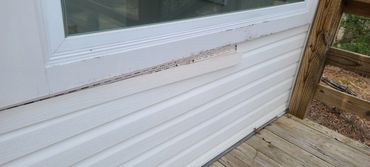 Siding Defect on accurate home inspection services Hendersonville Home Inspector wnc