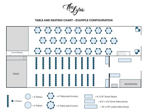 Table and Seating Chart of The Lyric