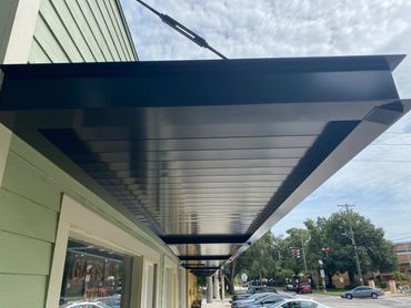 g-gutter awning canopy system drainage