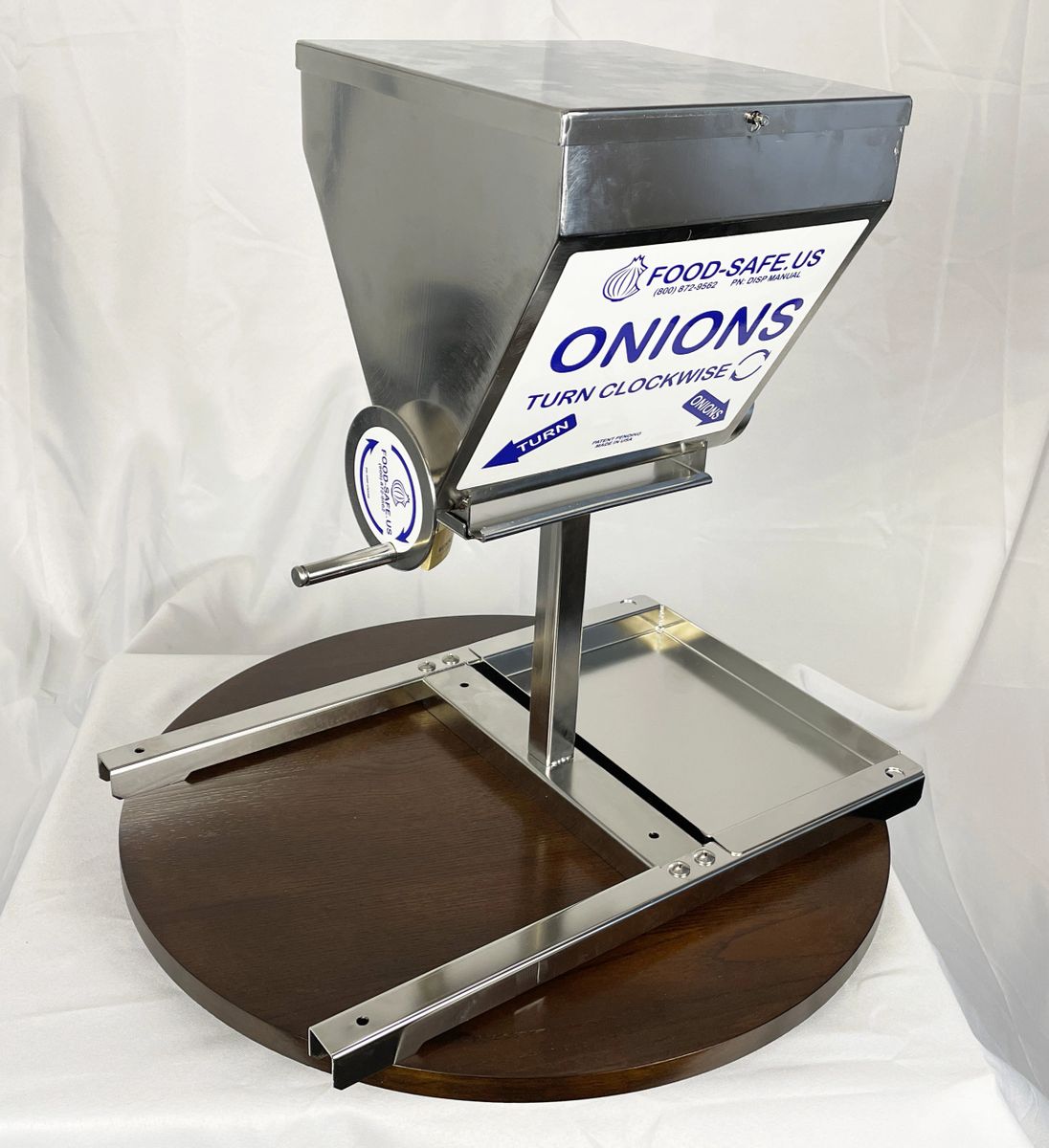 Onion Dispenser Complete Unit, Manual motion PN DISP MANUAL