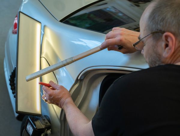 Process of Repairing Dents On Car Body.