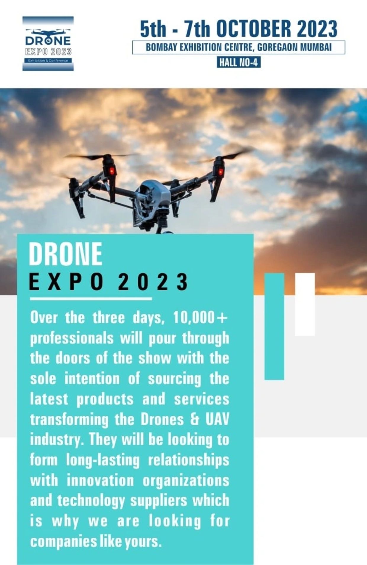 Bots & Drones India Drone Exhibition, Drone Expo India, Drone Expo
