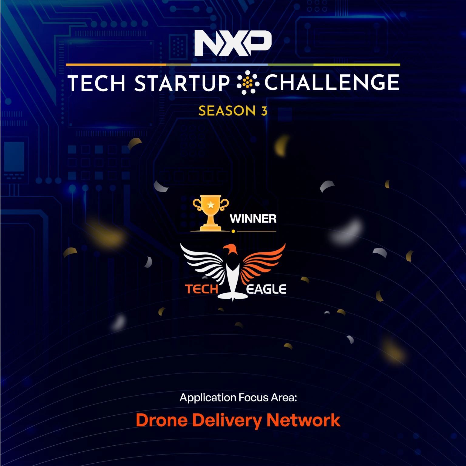 TechEagle Win NXP India Tech Startup Challenge Season 3