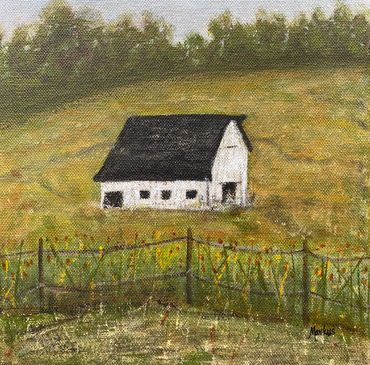 American Barn #5, barns, farms, country, countryside, minimalistic, Anamosa, Deana Markus 