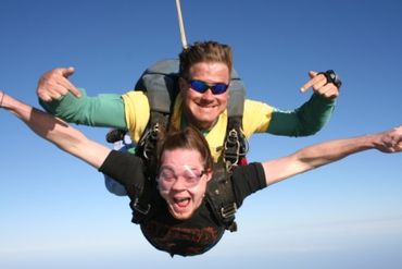 Skydiving on Mustang Island