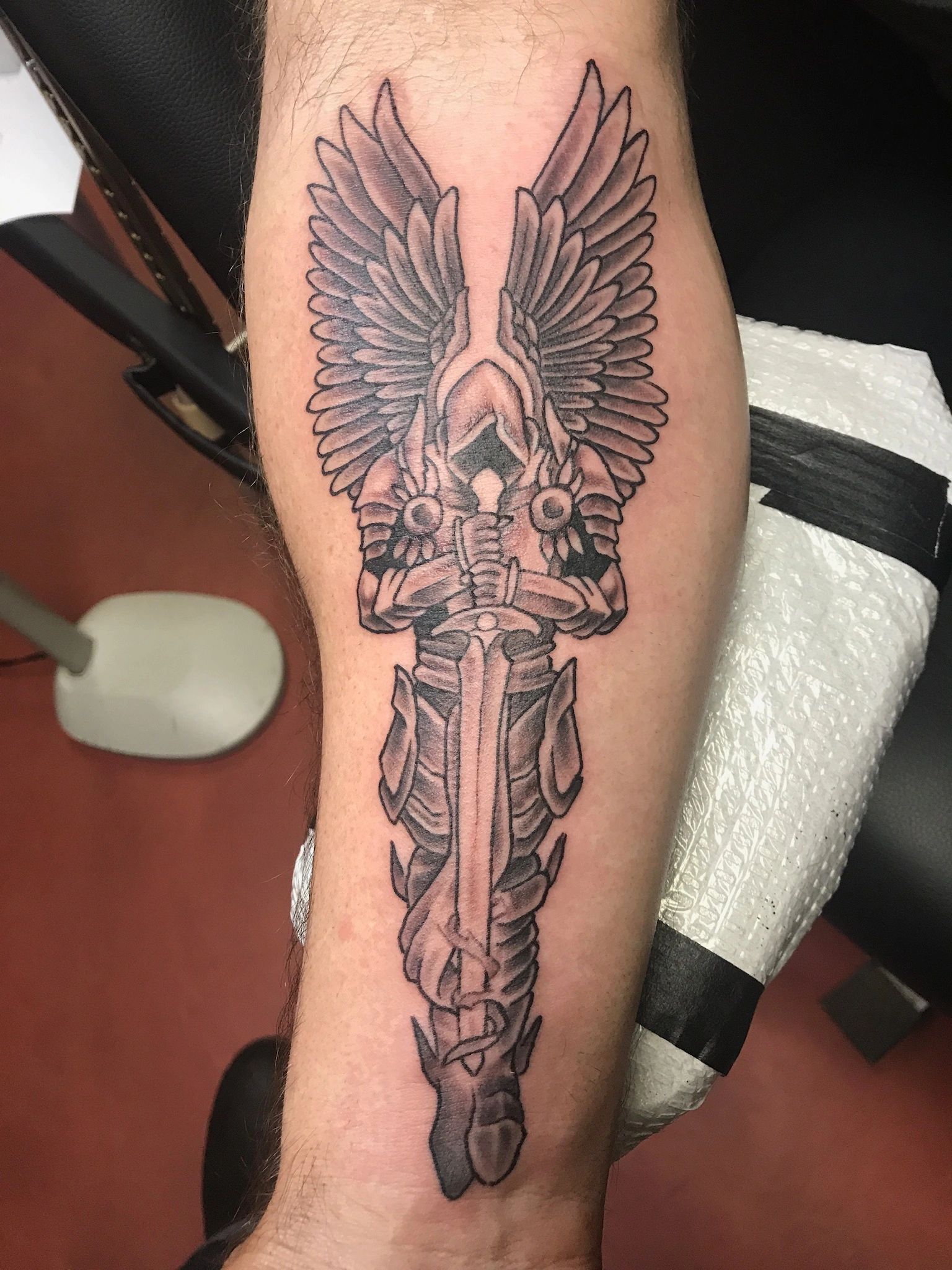 Knights Templar Tattoo by Derek Roberts