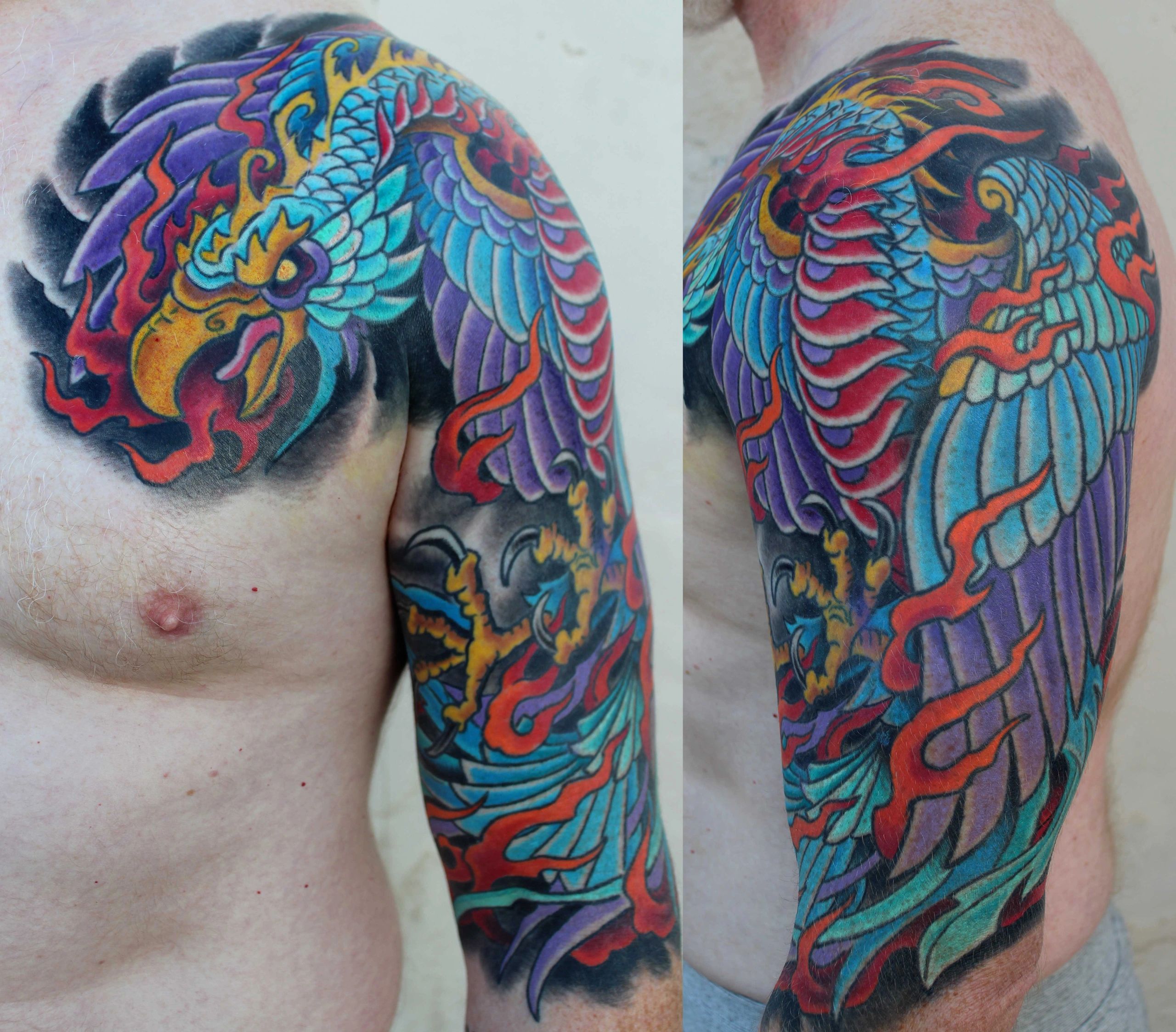 phoenix tattoo color tattoo