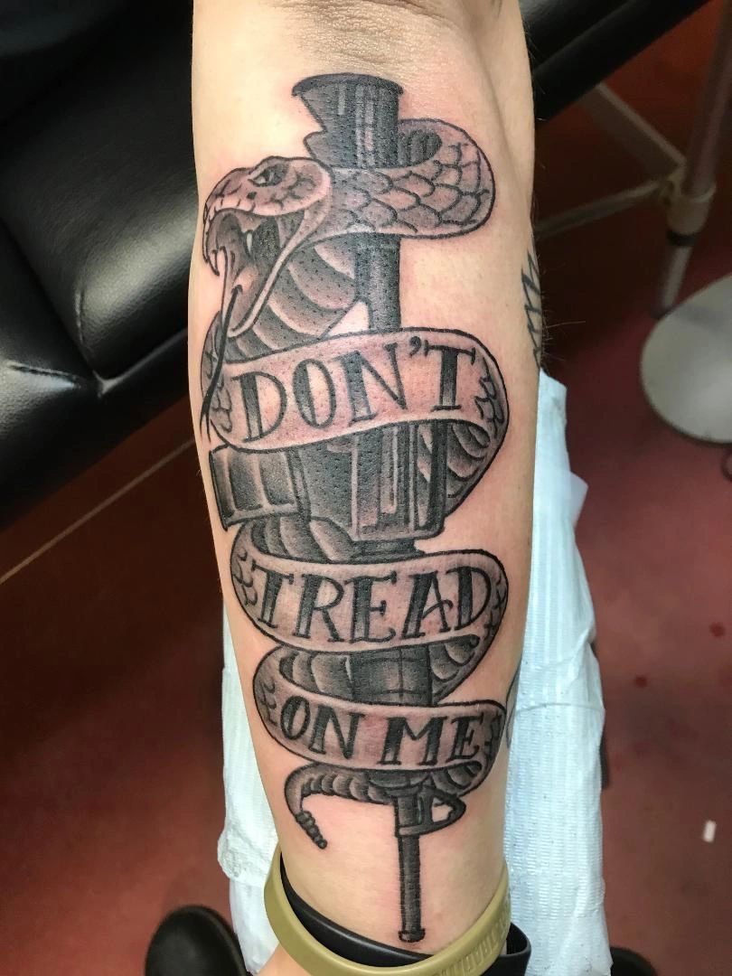tattoo  Dont Tread On Me  Patriotic tattoos Arm sleeve tattoos  Tattoos