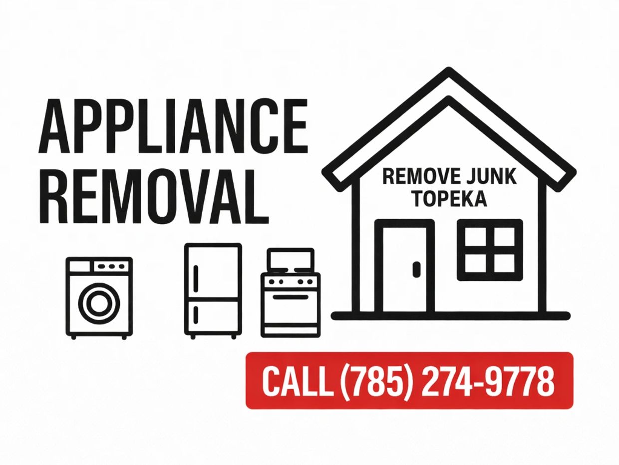 Fast appliance removal in Topeka. We haul fridges, washers, dryers, stoves & more. 785-274-9778