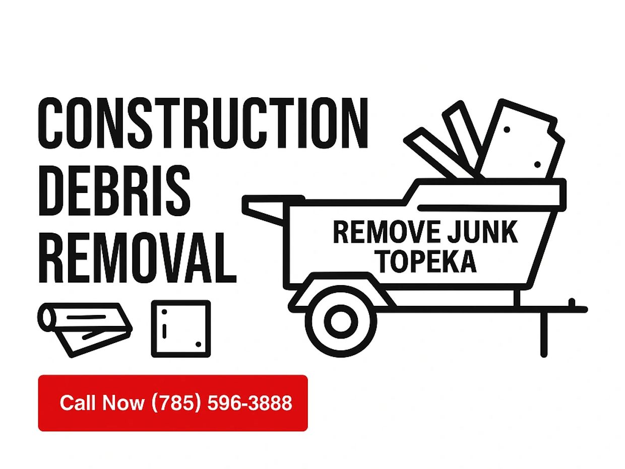 Construction Debris Removal in Topeka | Fast Cleanup & Hauling | We Remove Junk