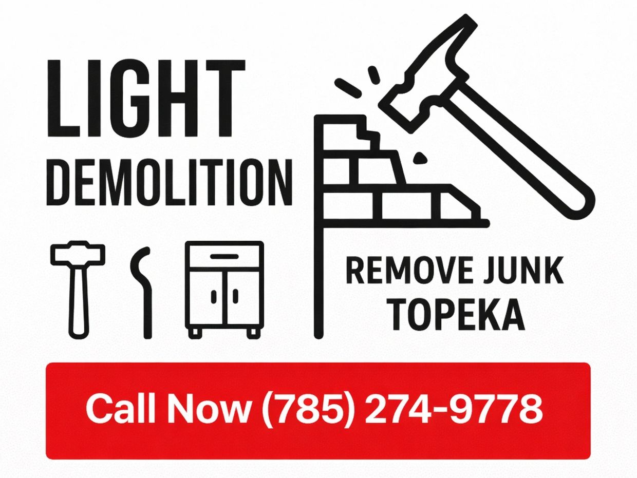 Light Demolition in Topeka | Shed, Deck, & Interior Demo Services | We Remove Junk (785) 274-9778