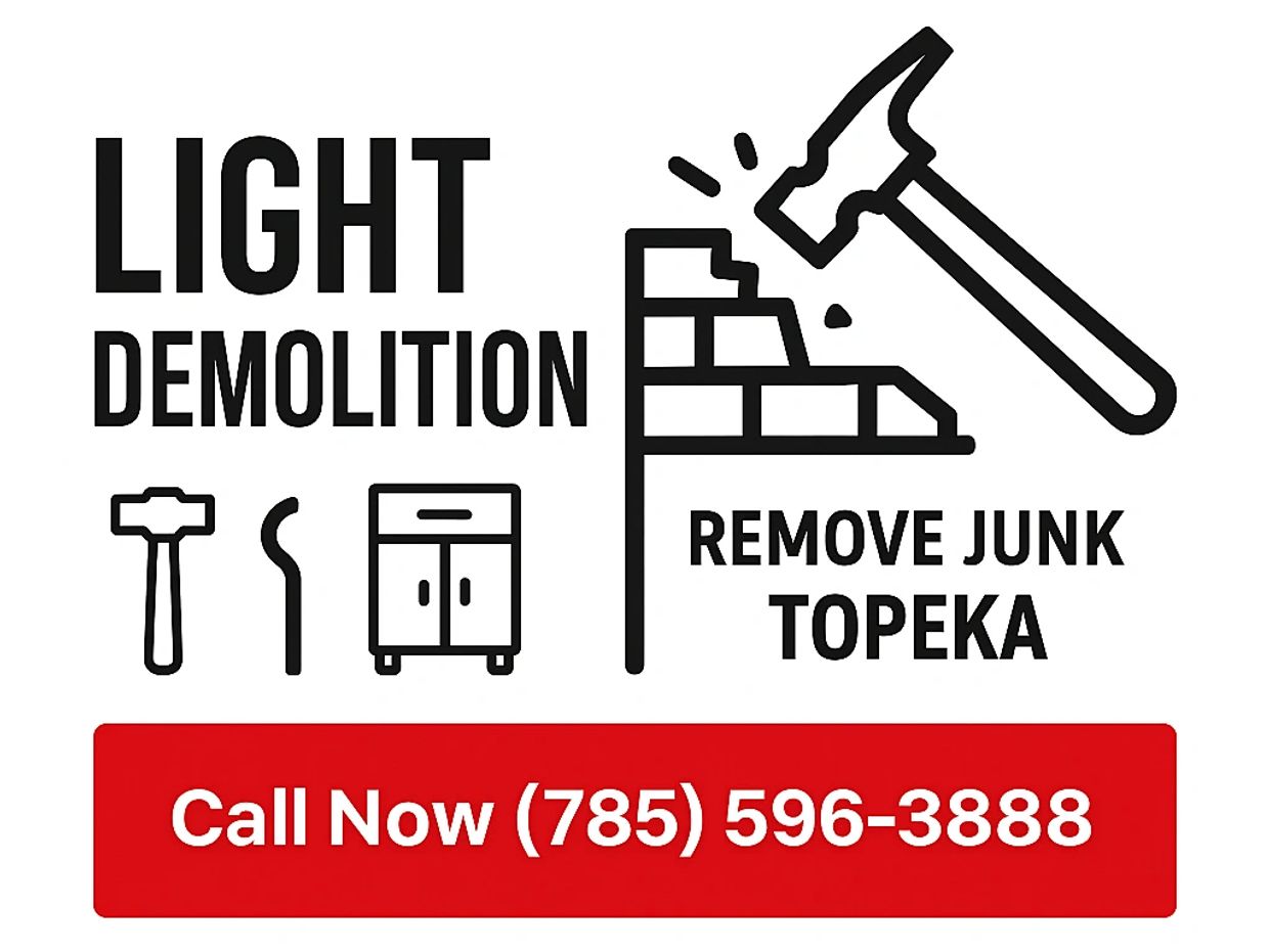 Light Demolition in Topeka | Shed, Deck, & Interior Demo Services | We Remove Junk