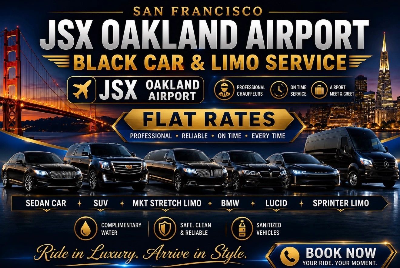 JSX OAKLAND AIRPORT Limo & Black Car Service 