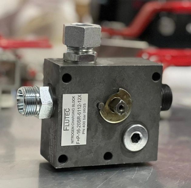 f+p, nitrogen charging, testing block,manilfold, safety block,accumulator safety and shutoff.