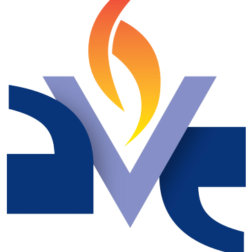 Logo of AveMariaRadio.net with stylized letters and flame symbol.