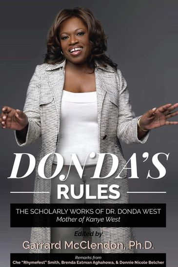 Cover of 'Donda's Rules' showcasing Dr. Donda West, mother of Kanye West.
