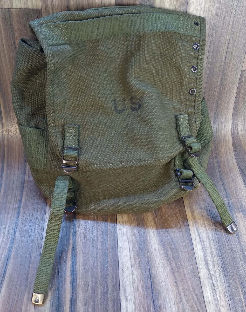 Vietnam War 1969 Us Army Usmc M 1961 Combat Field Pack Butt Pack Canvas