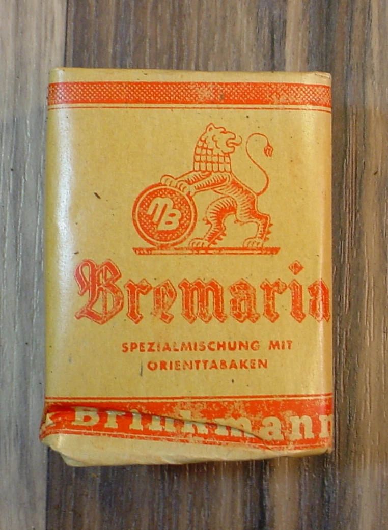 WWII GERMAN BREMARIS TOBACO STILL SEALED WITH TAX STAMP, Item #3540