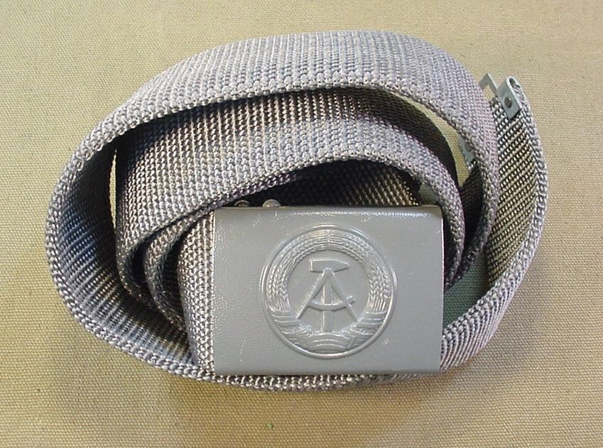East German Army NVA Web Belt and Buckle *Per Item . HM278 - Time