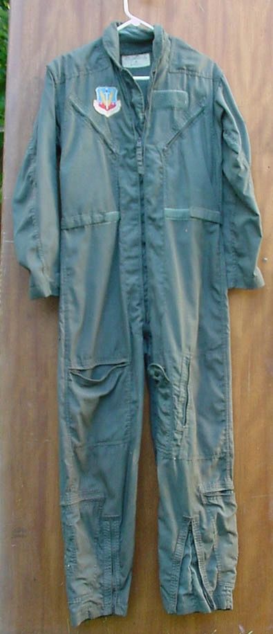 US AIR FORCE TAC LT. COLONEL CWU-27/P FLIGHT SUIT 1969, Size 38R, Item ...