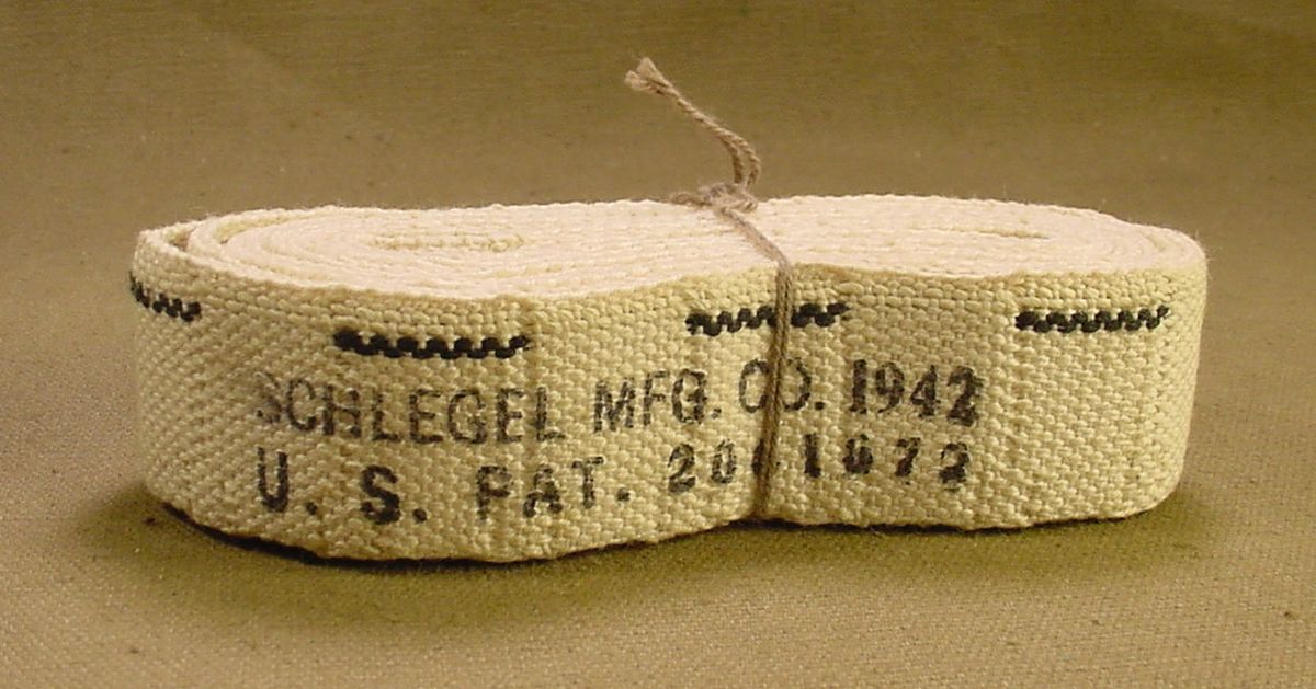 SOLD WWII US 100 ROUND M1919 CLOTH MACHINE GUN BELT 1942, Item 0510