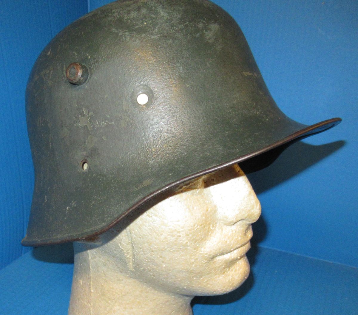 SOLD - ORIGINAL WWI AUSTRIAN M-16 STAHLHELM HELMET, Item #0531