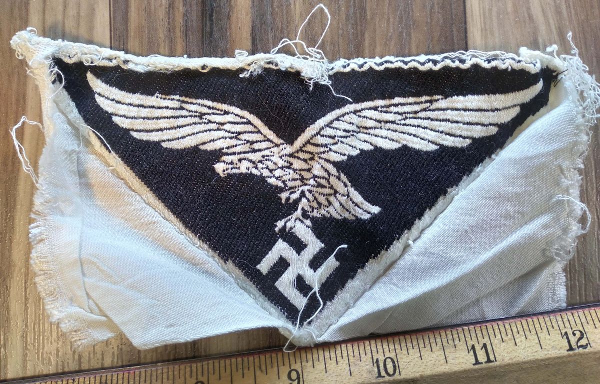 WWII GERMAN LUFTWAFFE SPORT SHIRT EAGLE, SMALL VERSION, Item #4709