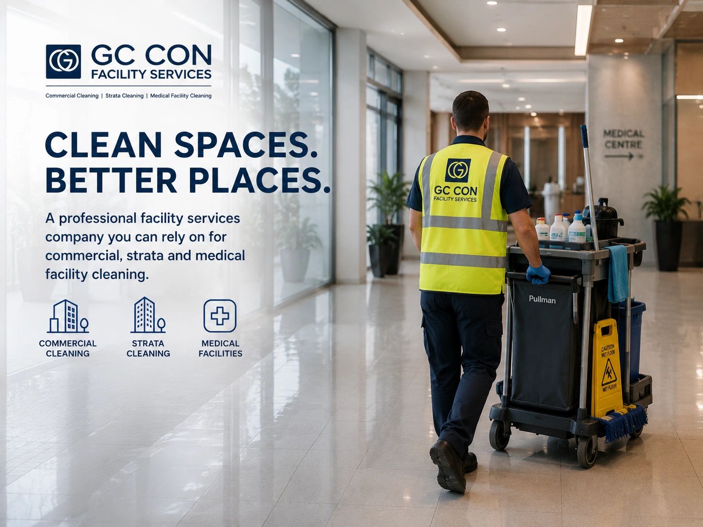 We provide strata maintenance and
commercial cleaning services that
make property management easier.