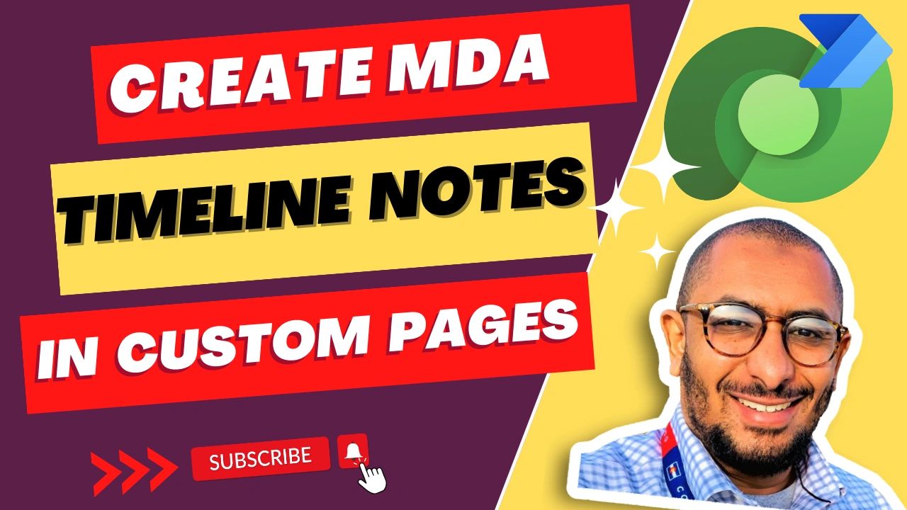 Create Timeline Notes from a Custom Page in Model-Driven App