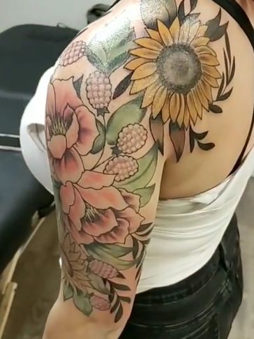 Floral tattoo 