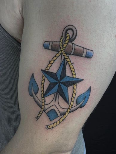 Anchor tattoo. 