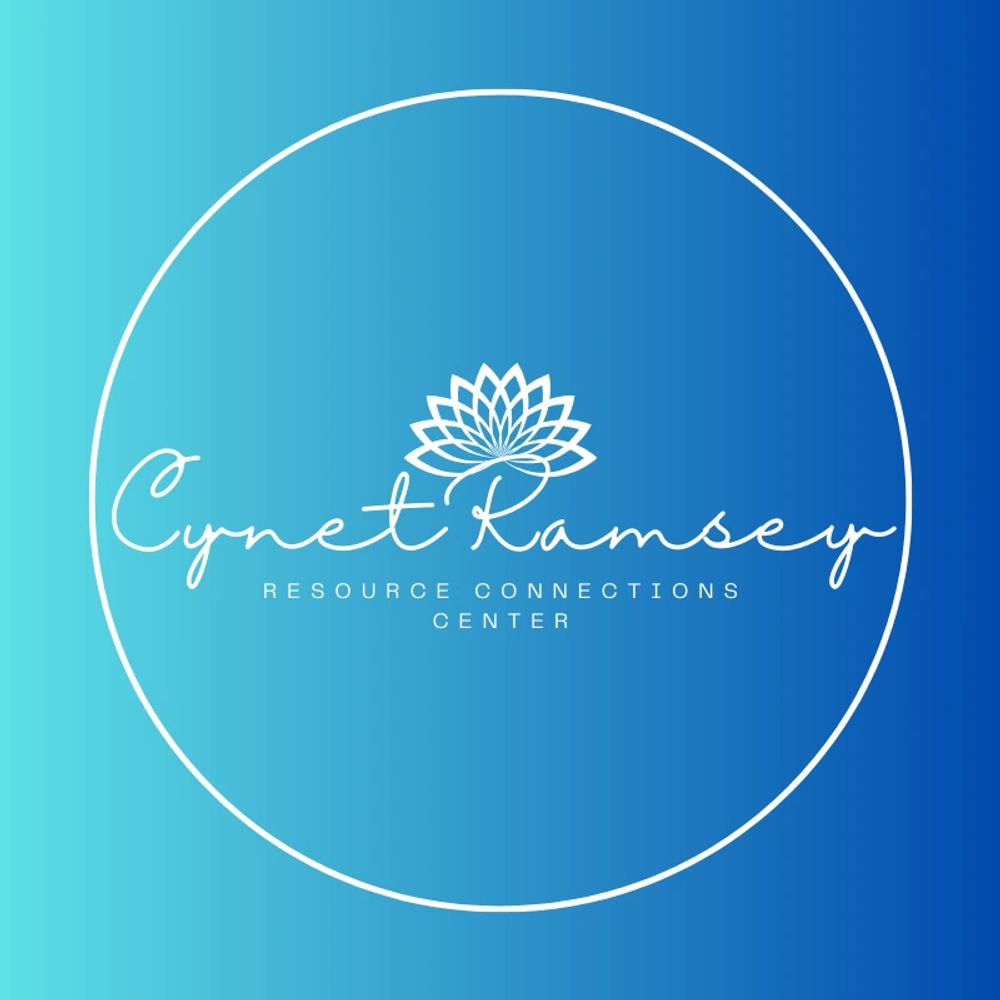 Logo for Cynet Ramsey Resource Connections Center with blue gradient background.