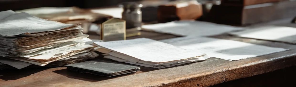 Stacks of paper and financial documents on a desk, illustrating a system under stress