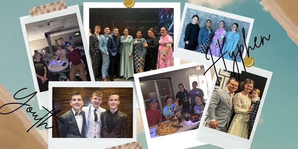 Collage of joyful social events with friends and family.