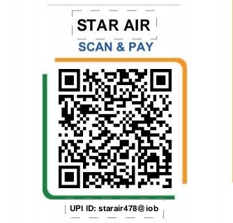 QR code for Star Air Scan &amp; Pay with UPI ID.