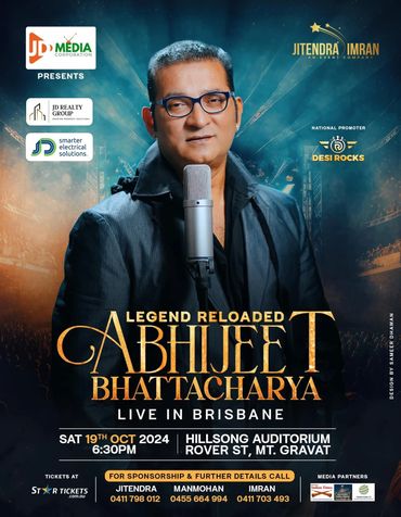 Abhijeet Bhattacharya Live in Brisbane 19 October 2024 at Hillsong Auditorium 