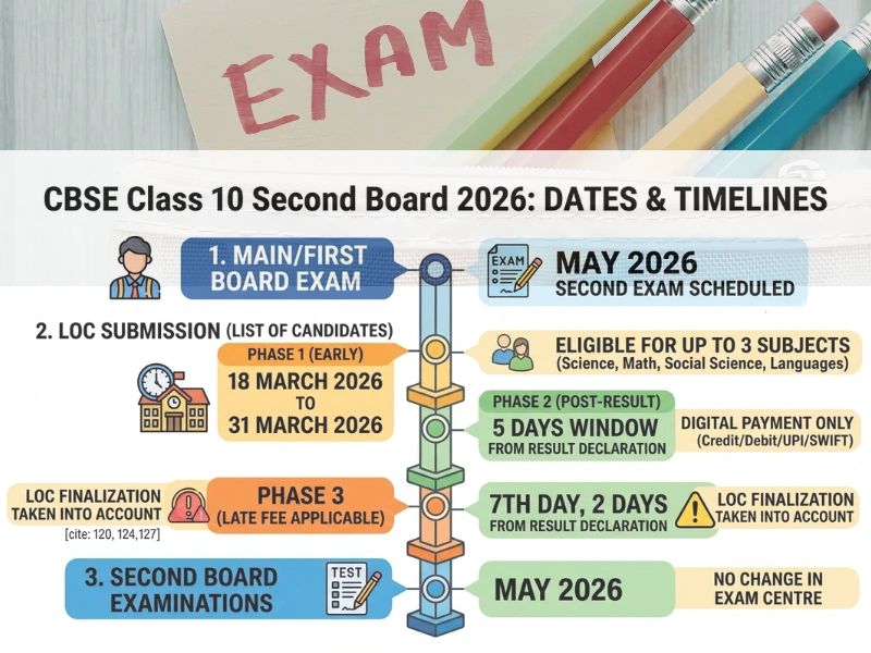 CBSE Class 10 Second Board 2026: Dates and Timelines