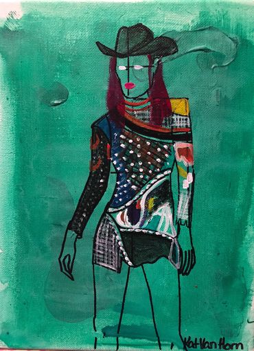 Some Kind of Nightmare acrylic painting on canvas