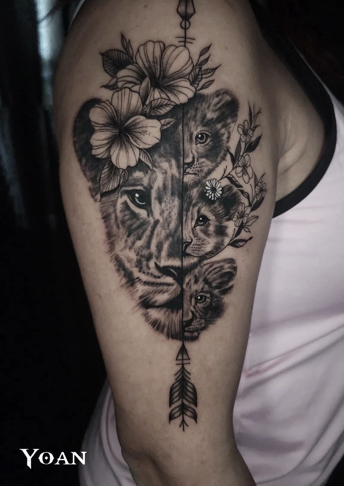 lioness and cubs tattoo