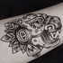 Aztec jaguar statue tattoo 