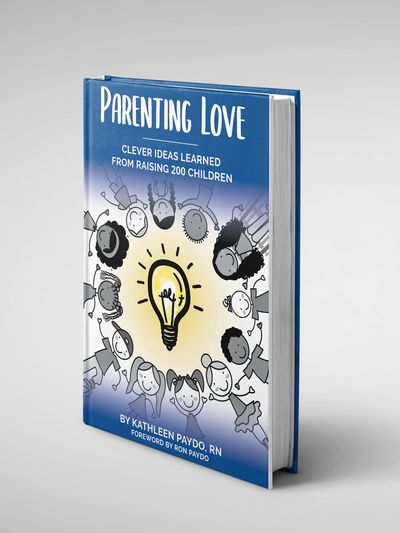 A book cover with text name Parenting love