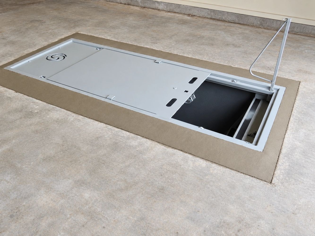Kentucky storm shelters in the garage.