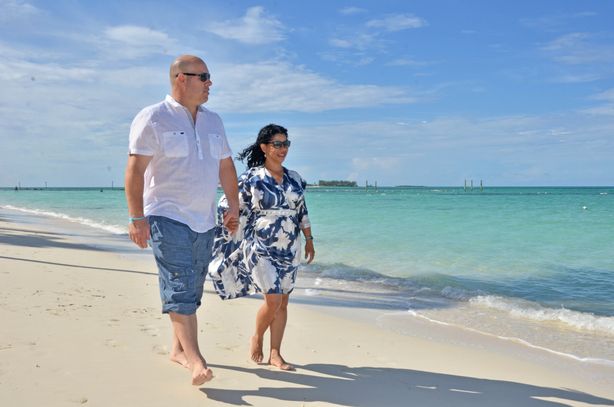Jude & Mayra, founders of Salt Cove Wellness while in Bahamas, dreaming of Salt Cove Wellness 