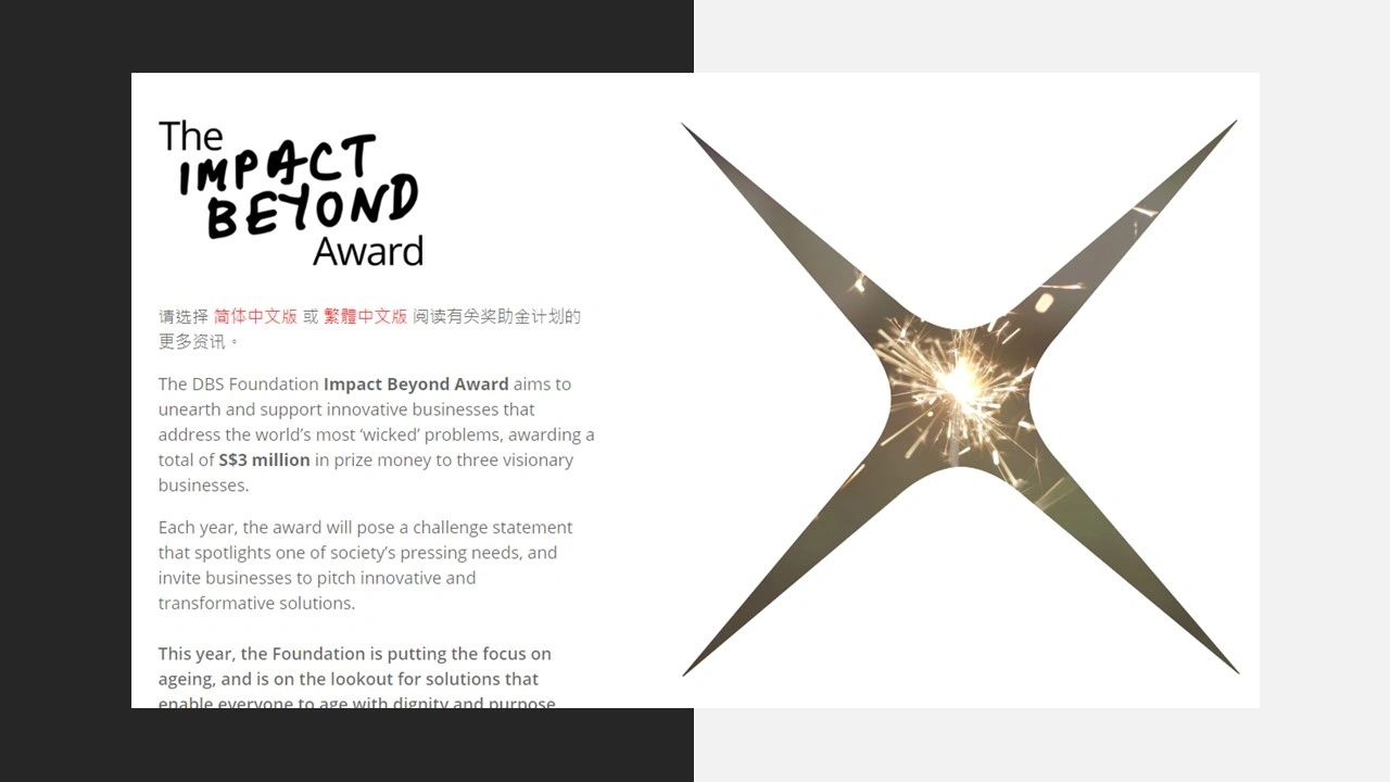 DBS Foundation launches New Award to Drive Global Social Impact