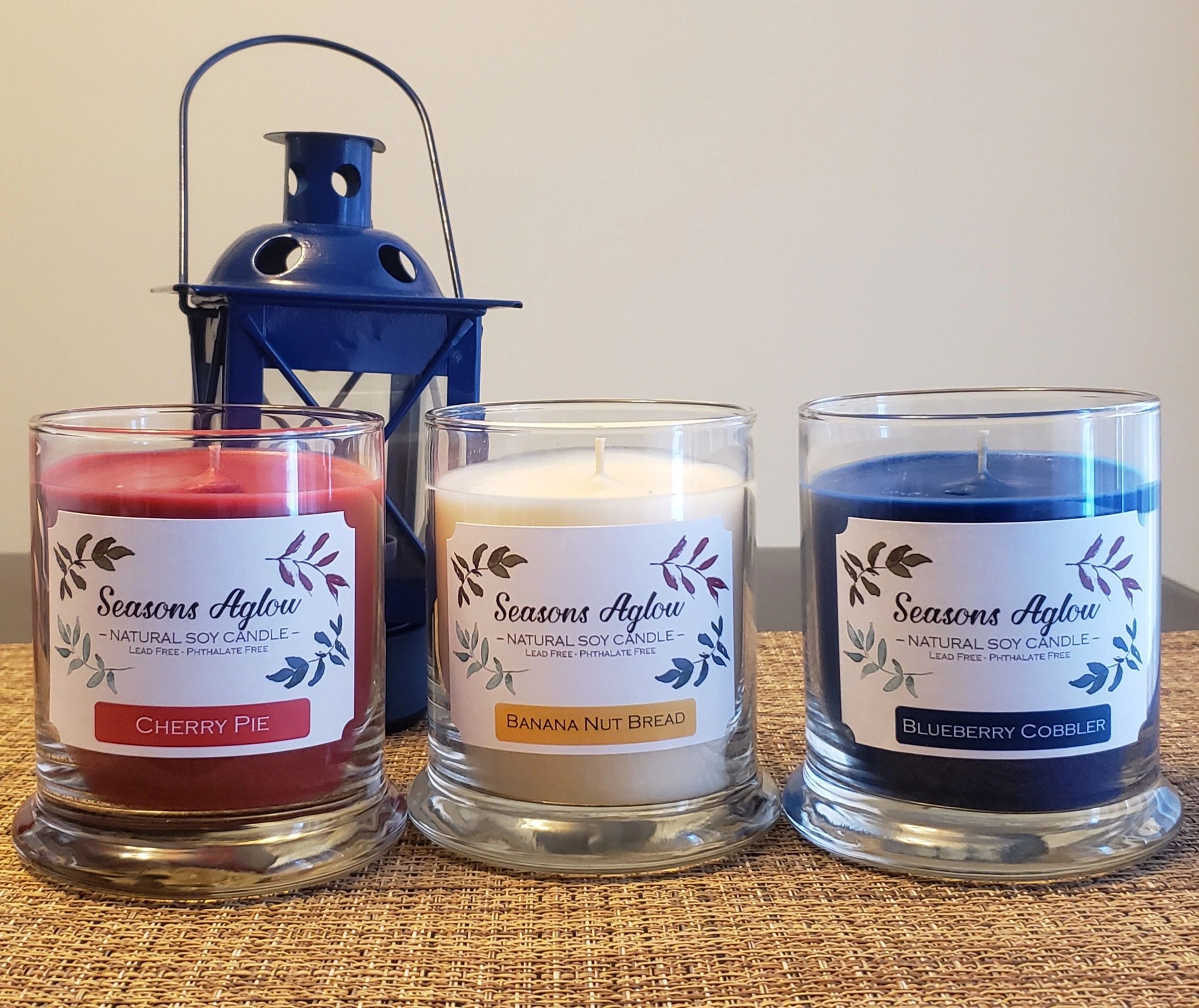 Seasons Aglow Candles and Homemade Gifts Soy Candles, Lip Balm