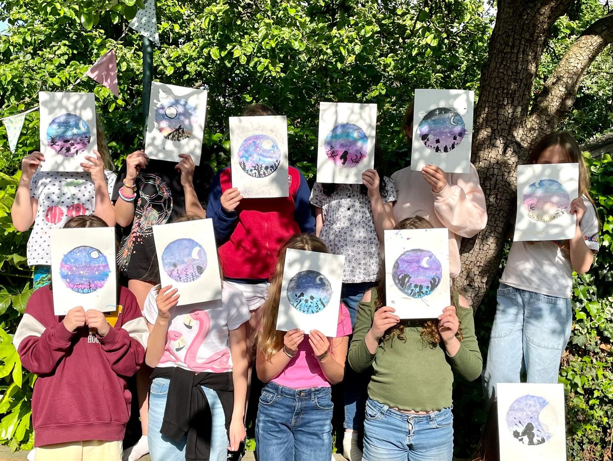 Kids' art painting party in Twickenham