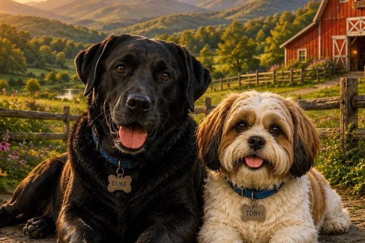 Duke and Toby - Welcome to the Club House