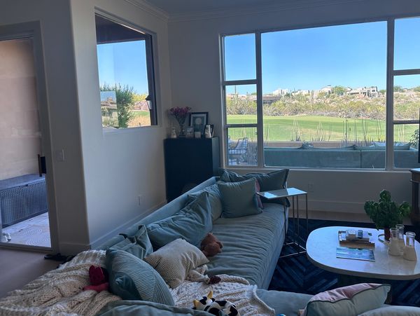 Living room with enhanced view.