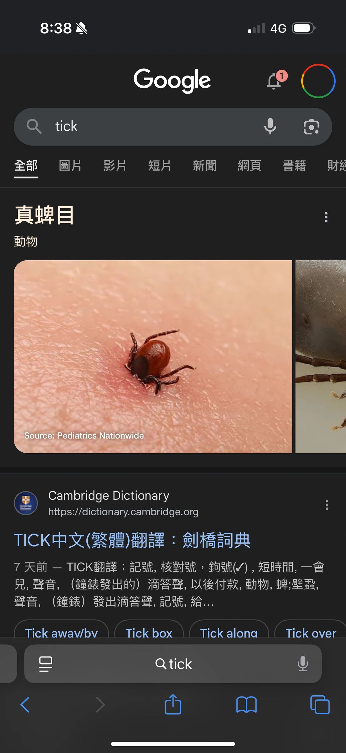 蜱蟲叮咬（Tick bite)之預防、處理、應注意的症狀, image size:1177x2560
